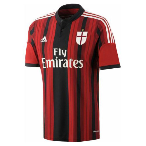 Tailandia Camiseta AC Milan 1ª Retro 2014 2015 Rojo